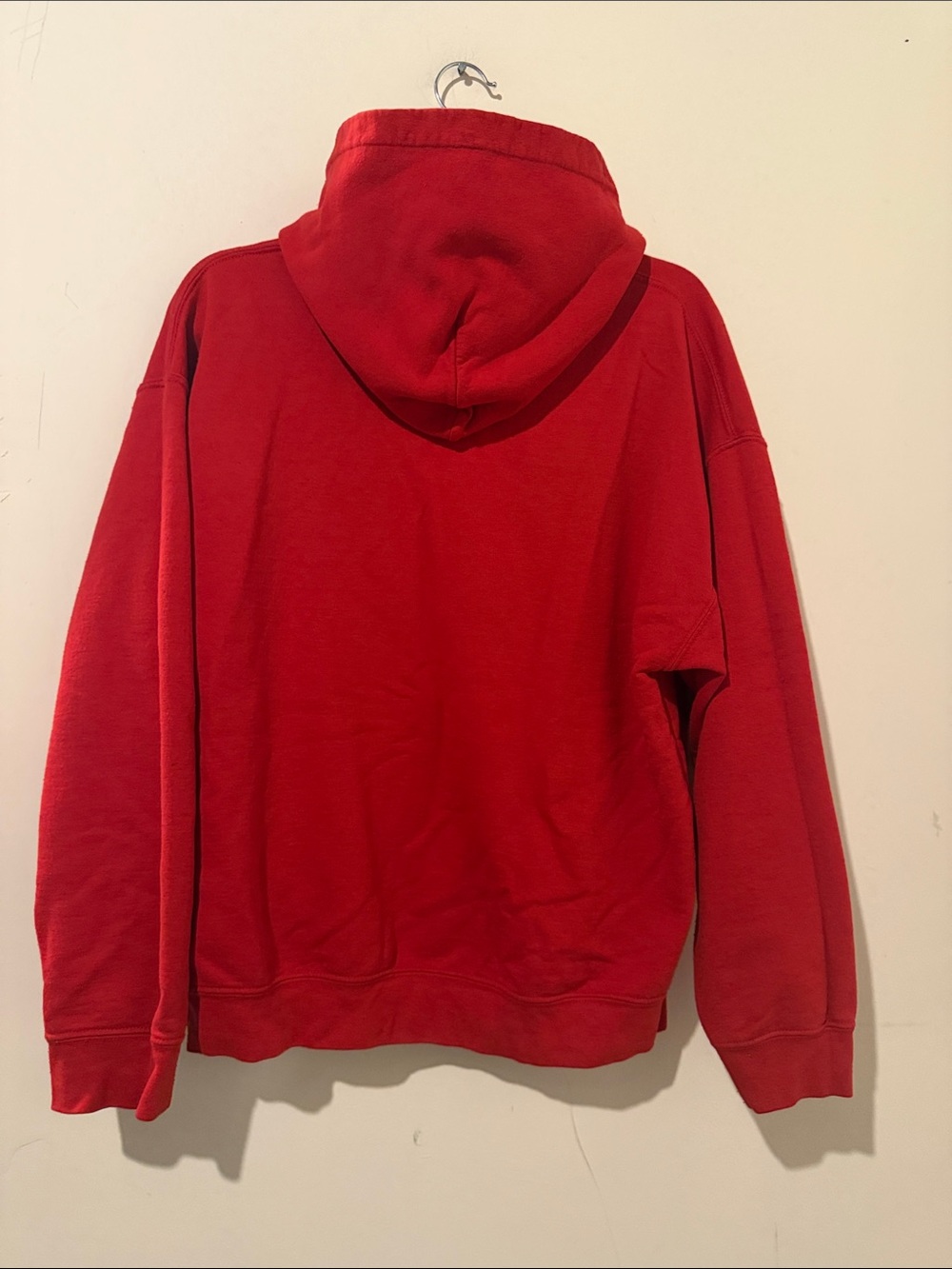 Gildan Red "Reinbeer Season" Hooded Sweatshirt Size Large - Picture 8 of 9